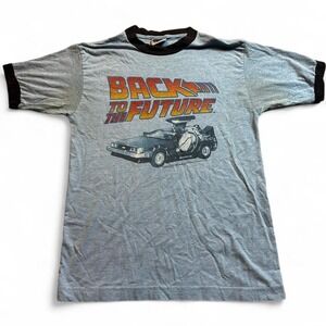 Vintage Y2K Thunder creek back to the future ringer T-shirt size medium READ